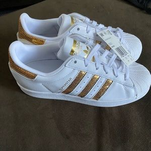 Adidas super star gold